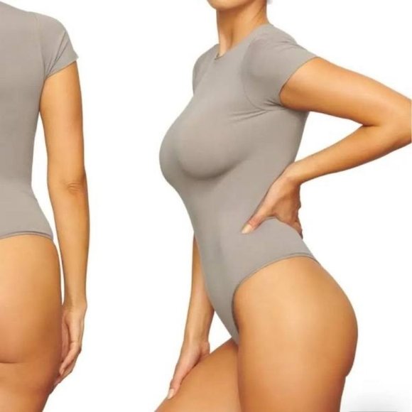 SKIMS Essential T-Shirt Bodysuit NEW Smoke Womens 4X/5X - Picture 14 of 14